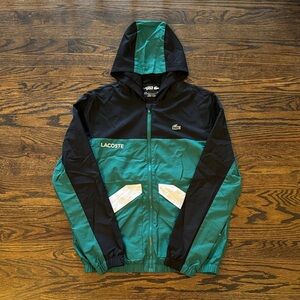 Lacoste Sport Windbreaker (green/black/white) Men’s Size Medium